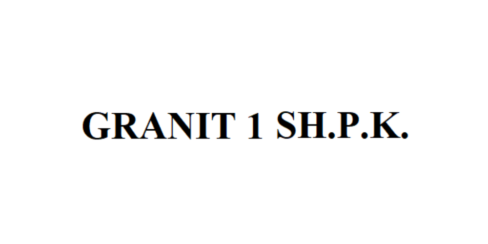GRANIT 1 SHPK